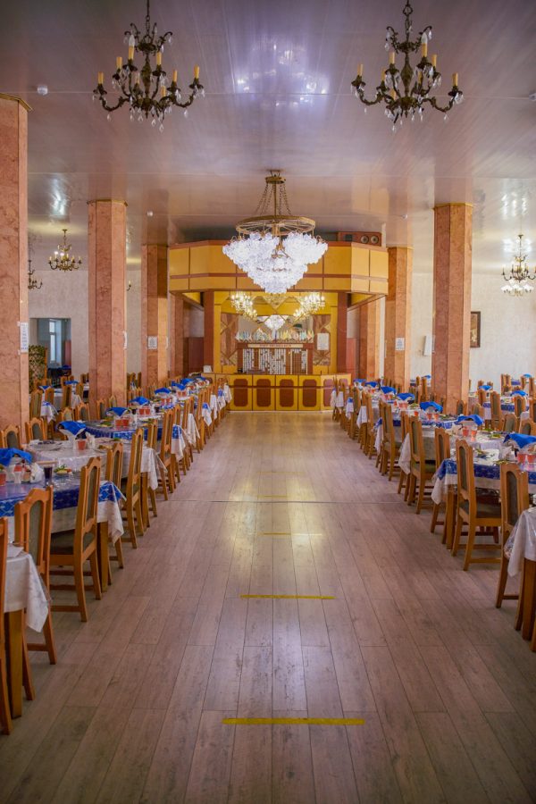 Обеденный зал в санатории Центр Союз в городе Ессентуки - фотография