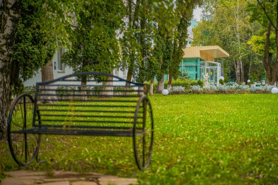 Территория в санатории Центр Союз в городе Ессентуки - фотография