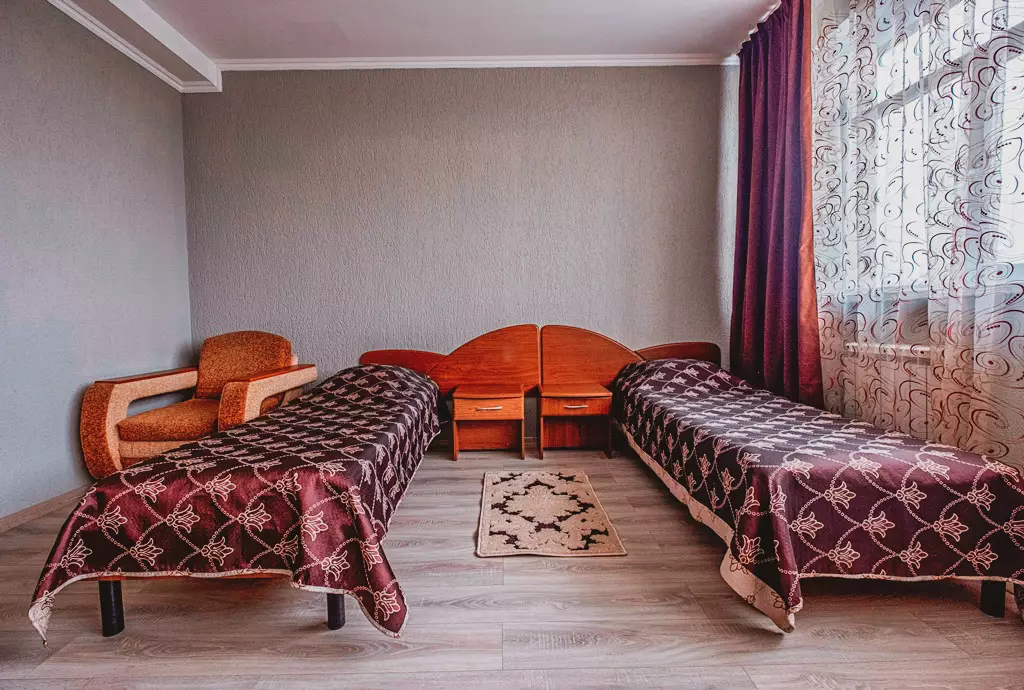 Двухместный номер стандарт в санатории Центр Союз в городе Ессентуки - фотография