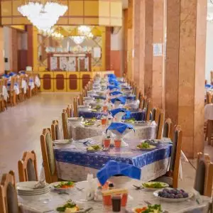 Обеденный зал в санатории Центр Союз в городе Ессентуки - фотография