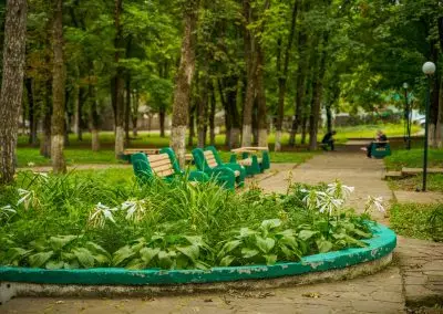 Территория в санатории Центр Союз в городе Ессентуки - фотография